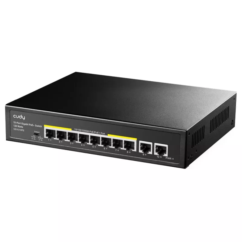 Switch di rete Cudy GS1010PE Gigabit Ethernet 10 porte PoE nero