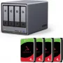 Case NAS UGREEN DXP4800 Plus con 16TB (4×4TB) unità SATA, 4-Bay RAID-ready