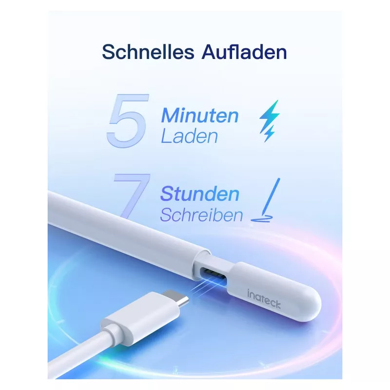 Stylus Pen Inateck PCL005_WHITE — compatibile con iPad Pro, iPad Mini, iPad 6–10