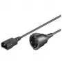 Microconnect PE130200 cavo di alimentazione nero 2 m connettore femmina C14