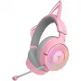 Razer Kraken Kitty V3 Pro - Cuffie Quartz con filo e senza fili con archetto da gaming USB Type-A Bluetooth rosa