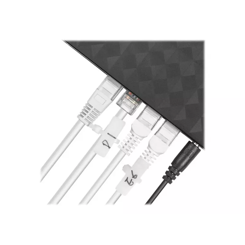 Fascette con etichetta (orizzontale) - lunghezza 100 mm - larghezza 2,5 mm