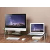 Rialzo per monitor con piano in vetro lungo 1000 mm