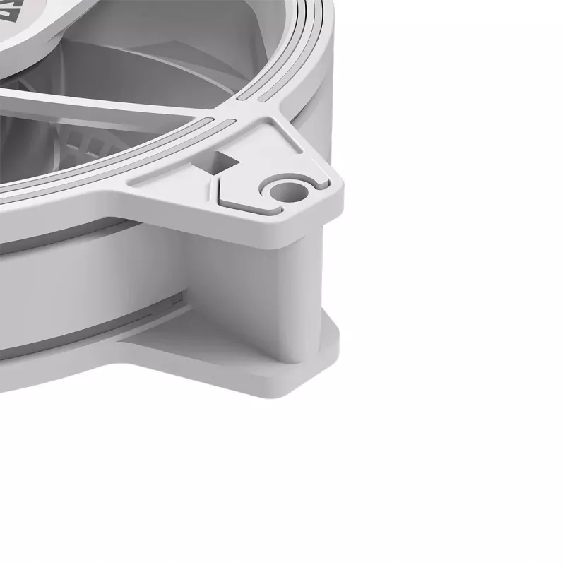 Ventola per case 120mm MODECOM VOLCANO APEX 120 ARGB bianca — ventola di raffreddamento ARGB 120mm