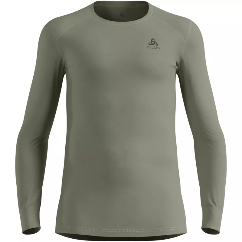 ODLO BL TOP girocollo manica lunga ACTIVE WARM intimo termico a manica lunga, taglia M, grigio