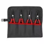 Pinza per anelli di sicurezza Knipex 00 19 57 V01 impugnatura rossa