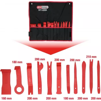 Set di cunei in plastica ks tools MASTER 11 pezzi 911.8205