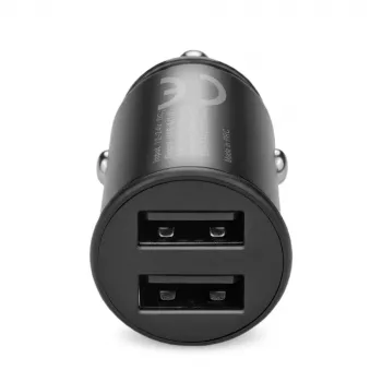 Caricabatterie da auto everActive CC-25 — 2x porte USB, 12W di potenza totale, alimentazione veicolo 12V–24V