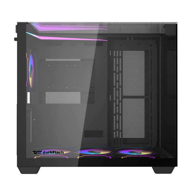 Case per computer Darkflash TH285 (nero) + 4 ventole