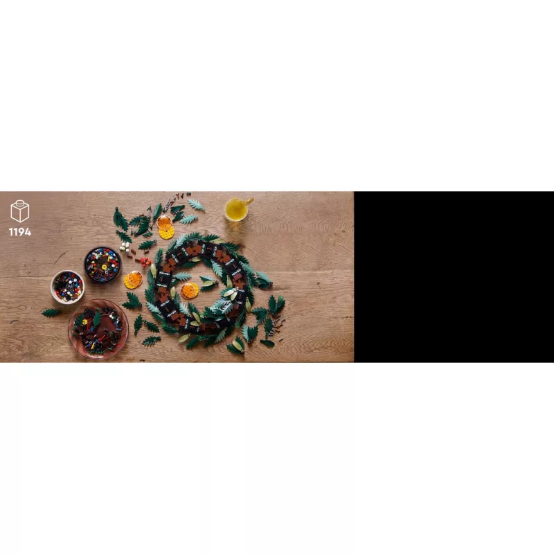 LEGO 10340 Icons Ghirlanda di Natale Giocattolo da costruzione