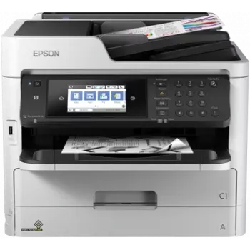 Stampante a getto d'inchiostro Epson WorkForce Pro WF-M5799DWF multifunzione monocromatica A4, alto volume di stampa 60.000-100.000 pagine