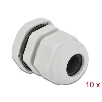Pressacavo DeLOCK 60199 grigio plastica 10 pz.