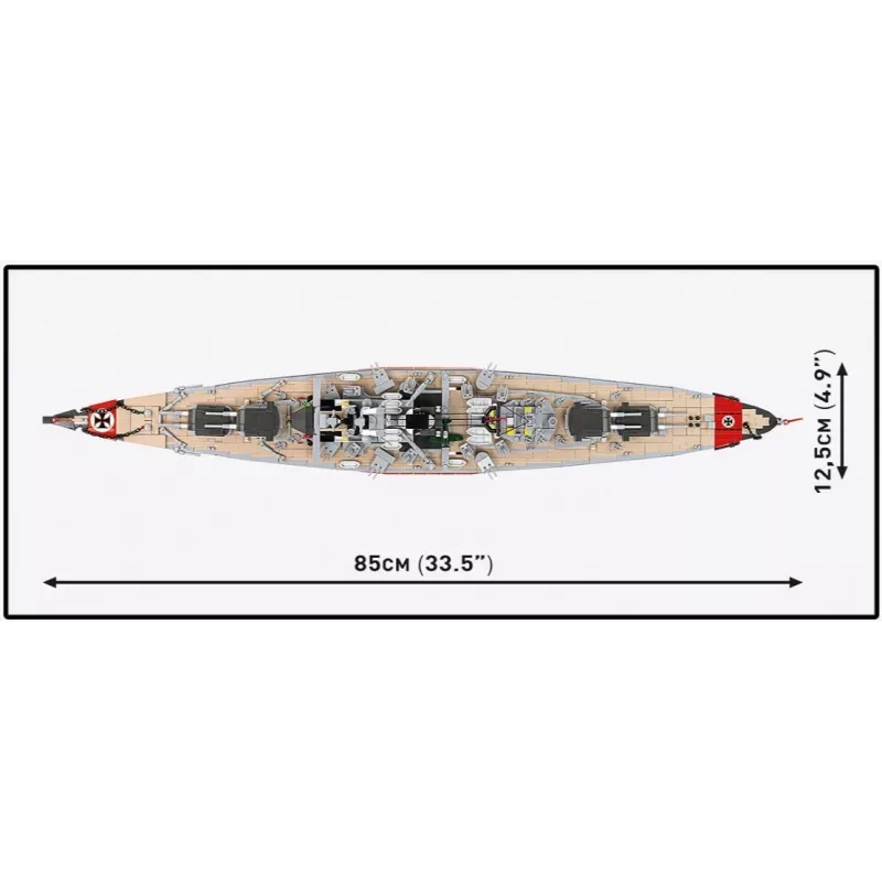Kit Cobi corazzata Bismarck modello con 3204 pezzi - Cobi CO BI-4860