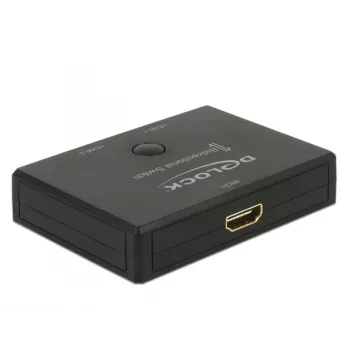Switch DeLock HDMI 2 - 1 bidirezionale 4K 60 Hz - switch video/audio - 2 x HDMI - desktop