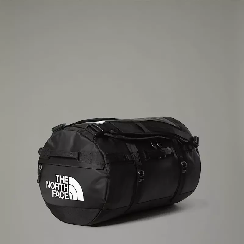 Borsa duffel The North Face Base Camp S — 50 L, nylon/poliestere, nero/bianco