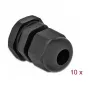 Pressacavo DeLOCK 60194 nero plastica 10 pz.