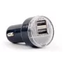 Caricabatterie da auto Gembird EG-U2C2A-CAR-02, ingresso 12–24V, uscita 5V/2,1A, 2× USB 2.0, nero