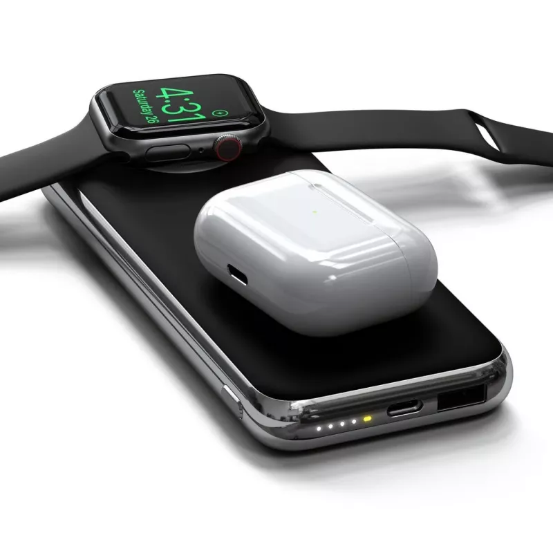 Power bank wireless Satechi Quatro ST-UC10WPBM, 10000 mAh, nero