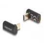 Adattatore DeLOCK USB 40 Gbps USB Type-C PD 3.0 100 W maschio su femmina angolato 8K 60 Hz