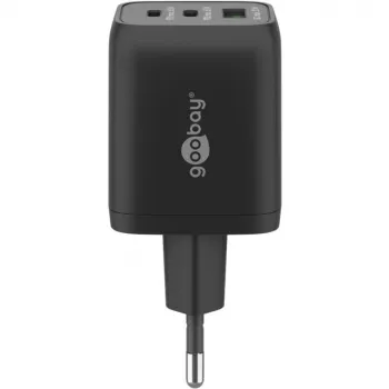 Goobay 64753 caricabatterie per dispositivi mobili cuffie - smartphone - tablet nero AC ricarica rapida uso interno (64753)