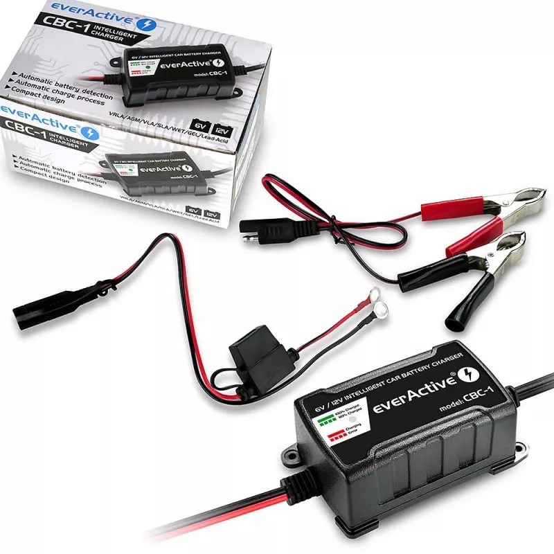 Caricabatterie per auto everActive CBC1 6V/12V