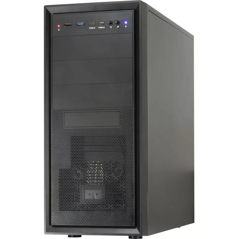 Case per computer Inter-Tech ATX IT-8862 Plaid, colore nero