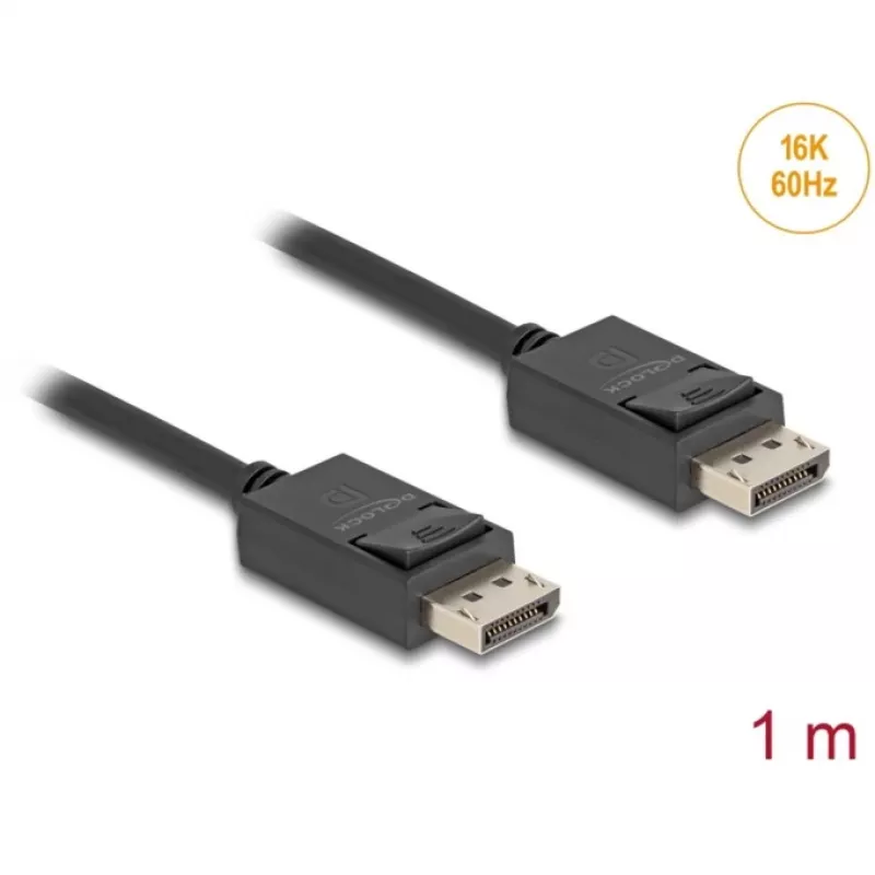 Cavo DisplayPort DeLOCK 81174 1 m nero DisplayPort a DisplayPort