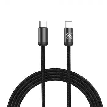 Cavo USB-C Tellur TLL155801 240W 2m nero – cavo di ricarica e dati USB-C a USB-C