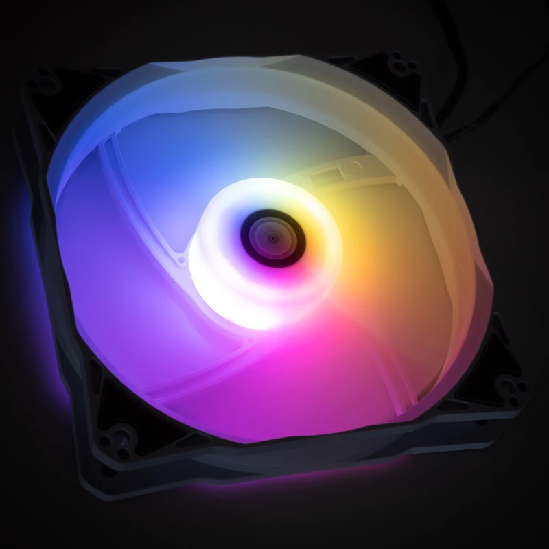 Ventola ARGB 120mm BitsPower Notos — bianco, modello BPTA-FX1812NTWH-1