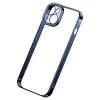 Set custodia protettiva e vetro temperato Baseus per iPhone 14 Plus – glitter trasparente blu