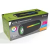 Altoparlante stereo portatile TRACER Stripe nero — 10 W RMS, Bluetooth/cablato, USB-A e USB-C, MicroSD, batteria ricaricabile integrata (fino a 5 h)