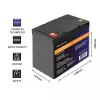 Batteria LiFePO4 QOLTEC 12,8 V 50 Ah (modello 53704) per backup e accumulo di energia