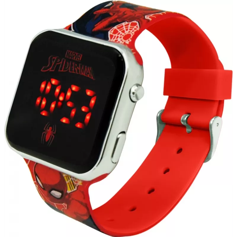 Orologio da polso LED con calendario Spiderman