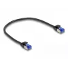 Cavo di rete DeLOCK RJ45 Cat.6A S/FTP slim 0,25 m nero