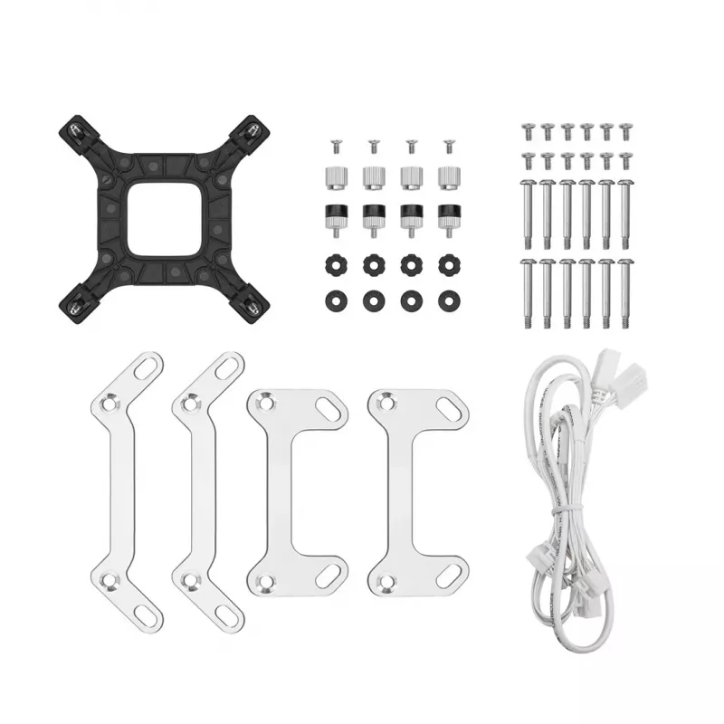 Dissipatore a liquido DeepCool LQ360 White, radiatore da 360 mm, ventole RGB