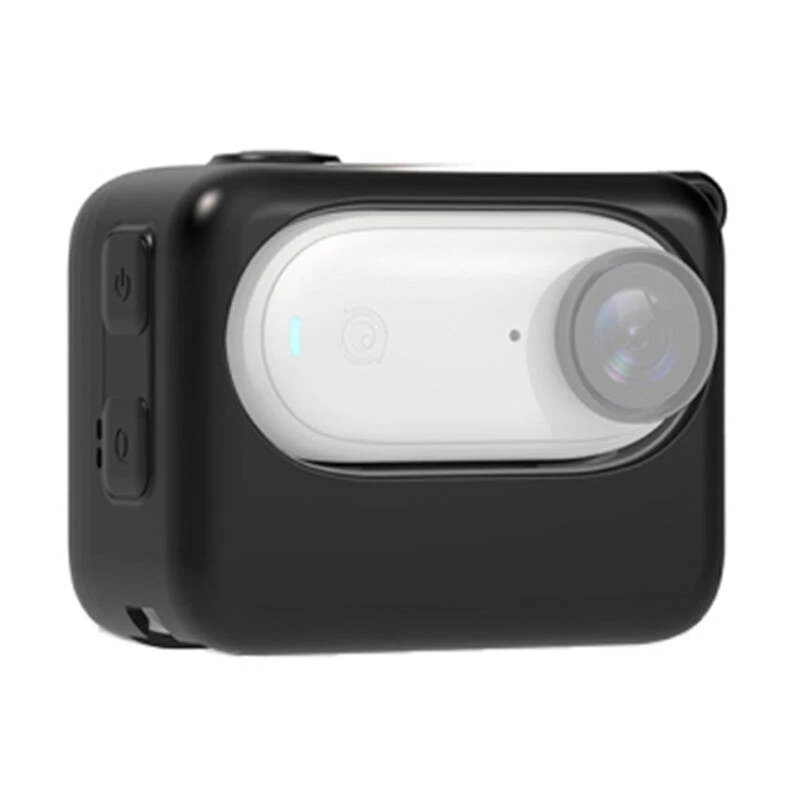 Custodia in silicone per case di ricarica Insta360 GO 3 di Puluz (nero) - custodia per case di ricarica