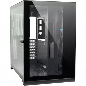 Case gaming ATX C-703 Vision, vetro temperato, nero