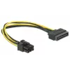 Cavo di alimentazione Delock 82924 SATA 15 pin a 6 pin PCI Express