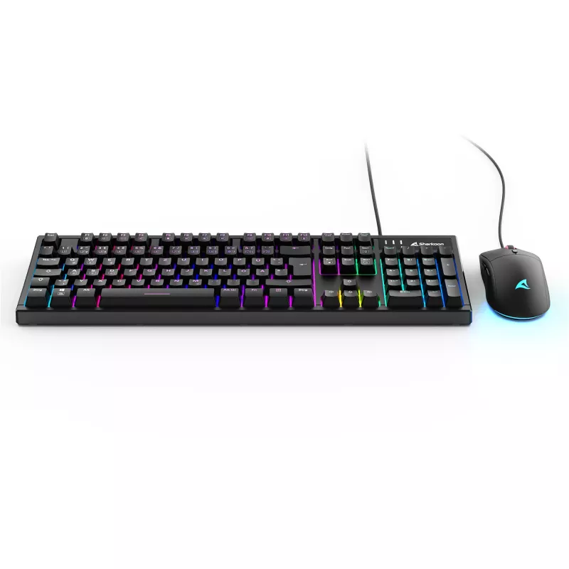 Set tastiera e mouse da gaming Sharkoon SKILLER SGB15 Combo DE con layout tedesco