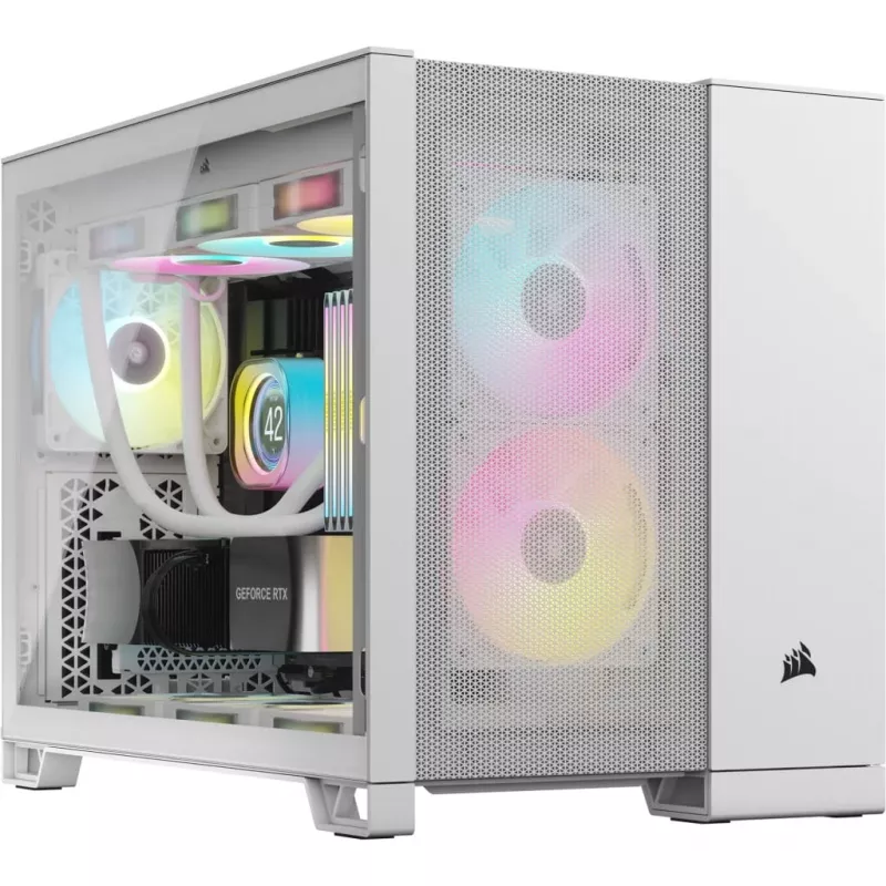 Corsair 2500D AIRFLOW case PC Micro ATX doppia camera – bianco CC-9011264-WW