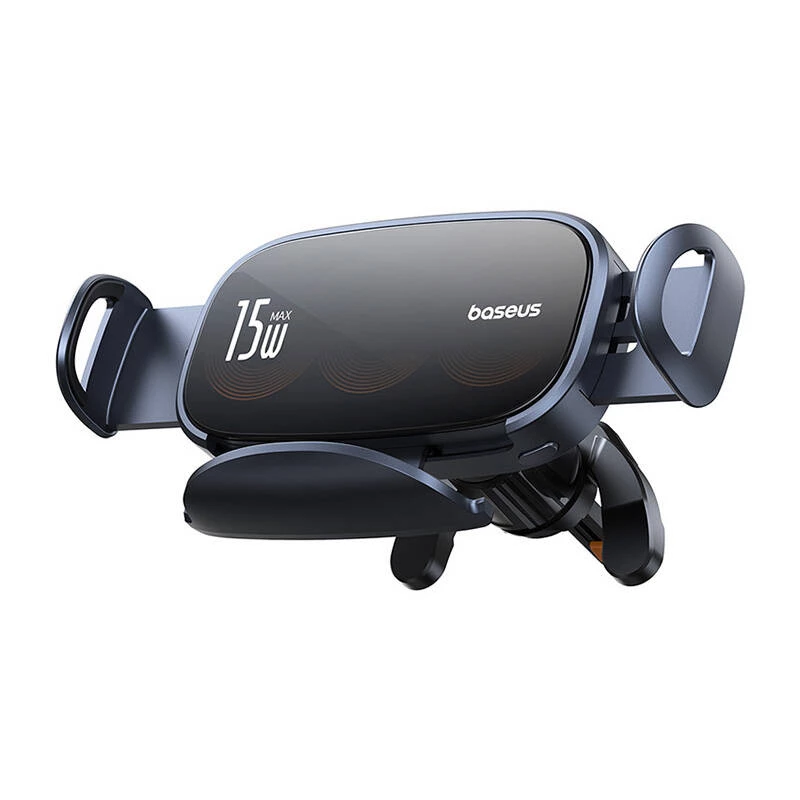 Baseus LightChaser BS-CM029 Supporto auto per telefono con ricarica wireless da 15 W per bocchetta di ventilazione, nero