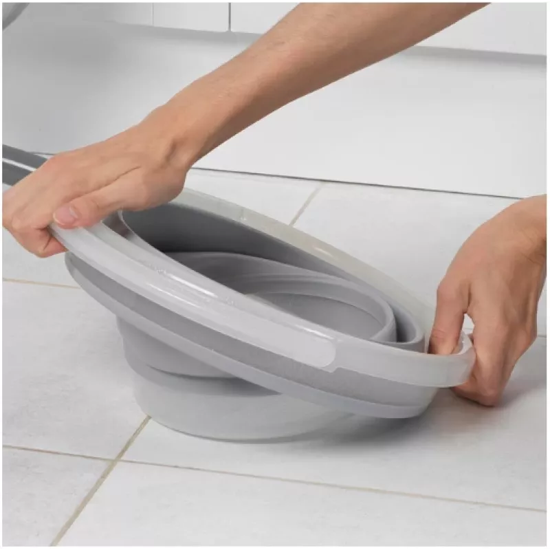Secchio pieghevole Beldray LA084354GRYBEU7 10 L, corpo in silicone pieghevole, design glitterato