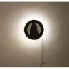 NeXtime orologio 3094 Light It Up, Ø18.5 cm, illuminazione, da parete, nero
