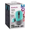 Defender Feam MM-296 52294 mouse wireless, click silenzioso, ottico, 1600 DPI, USB, menta