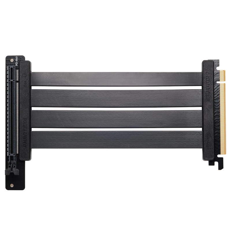 Cavo riser PHANTEKS PCI-E 4.0 x16 Flat Line, 90 gradi, 22 cm - nero