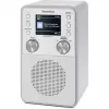 Radio digitale TECHNISAT DigitRadio 317 bianco — ricezione FM e DAB+, design da tavolo compatto
