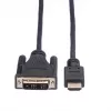 ROLINE Cavo adattatore HDMI a DVI-D (Single Link) - 1,5m - nero (11.04.5516)