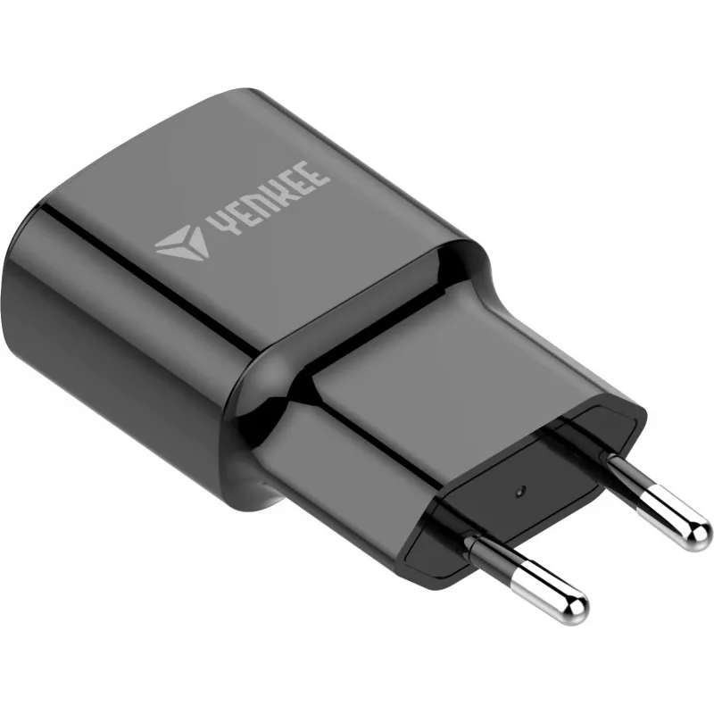 Caricabatterie USB-A da parete YENKEE YAC 2013BK — 12 W, uscita 2,4 A