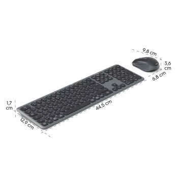 Set tastiera e mouse multi-device nero grigio