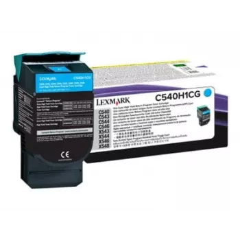 Lexmark C540H1CG cartuccia toner per C540/C543/C544/C546, ciano, alta capacità, 2000 pagine